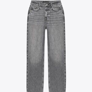 Zara Women's Grey and Black Jeans